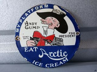 Vintage Artic Ice Cream Porcelain Sign