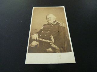 Union General Winfield Scott Civil War Cdv By J.  Gurney & Son