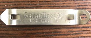 Vtg Ballentine Ale Beer Can / Bottle Opener Advertiser Piece Vaughan Usa