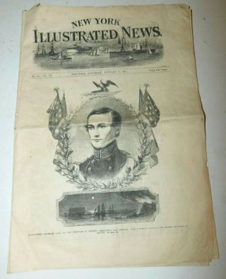 Jan.  12,  1861 York Illustrated News Civil War Newspaper