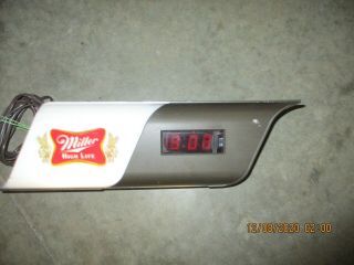 Vintage Miller High Life Beer Light Up Clock
