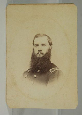 1860s Civil War Navy Ensign Signed Cdv Photograph - Brown Water Navy Officer