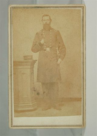 1860s Civil War Navy Engineer Signed Cdv Photograph - Brown Water Navy Officer