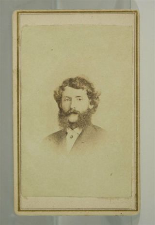 1860s Civil War Navy Surgeon Signed Cdv Photograph - Brown Water Navy Surgeon