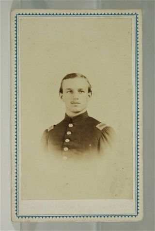 1860s Civil War Union Army Officer Cdv Photograph Baton Rouge Louisiana 4