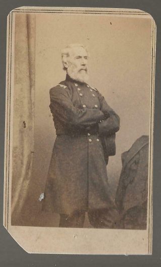 Civil War Era Cdv Union General Edwin Vose Sumner Of Syracuse Ny