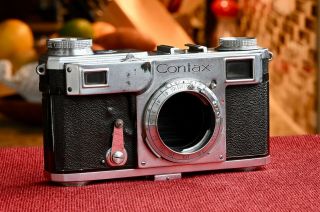 Vintage Zeiss Ikon Contax Ii Rangefinder Film Camera Body - Not Functioning