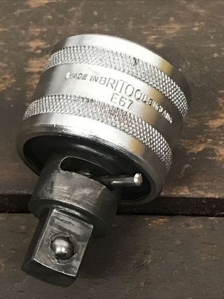 Vintage Britool Ratchet Adapter In 1/2” Drive E67
