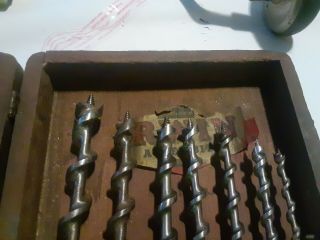 Vintage Irwin Auger Bit Set 13pcs,  stanley 954a brace drill 3