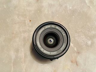 Canon Fd 28mm F2.  8 Mf Wide Angle Lens Early 80 
