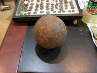 Civil War 12 Lb Iron Cannon Ball Solid Shot Bullet Brandy Station Virginia