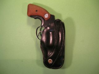 Vintage Bucheimer Clark Colt Detective Special Right Hand Black Leather Holster