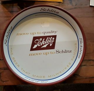Vintage Schlitz Move Up To Quality 1958 Tray
