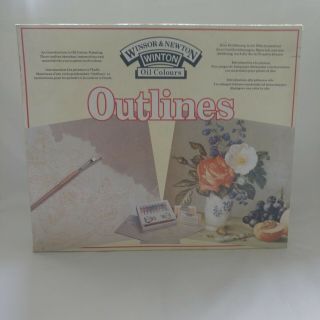 Vintage Windsor and Newton Oil Colours Outlines Introduction to Oil Painting Set 2