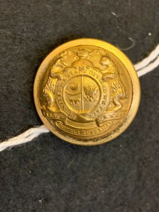 Absolutely Civil War Missouri State Seal Staff Coat Button,  Non - Dug