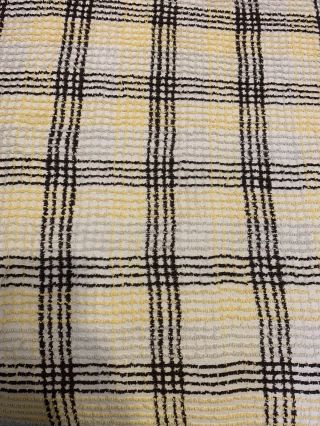 Vintage Cabin Crafts Needle Tuft Chenille Bedspread Blanket 95 X 100 3