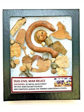 Authentic Dug Civil War Relics - Confederate States Dug Relics - Dr15