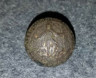 Civil War Confederate Virginia Button 2 Piece 23mm Dug Wilderness,  Va.  (va 7)