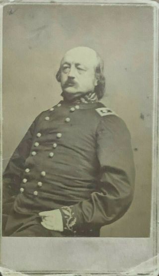 Cdv Union General Benjamin Butler
