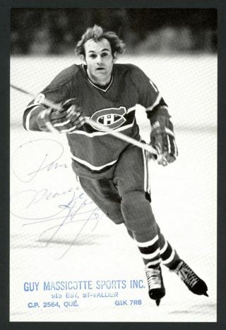 Guy Lafleur (hof) Canadiens Signed Auto Vintage Guy Massicote Sports Inc.  Photo