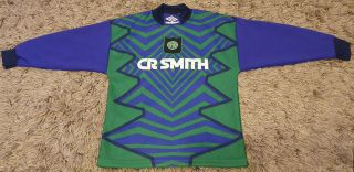 Celtic Fc Vintage 1994/1995 Umbro Goalkeeper Gk Shirt - Large Boys Lb