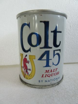 8oz Colt 45 Malt Liquor,  National Brewing Co,  Baltimore,  MD - U - tab - SS & B/O 2