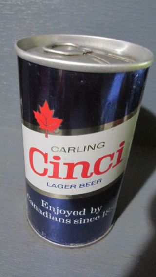 CARLING CINCI CANADIAN WIDE SEAM STEEL BEER CAN - [READ DESCRIPTION] - 2