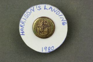 Civil War York Cuff Button With Gold Dug Harrison 