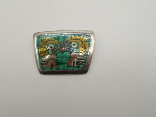 Antonio Hernandez Taxco Metales Sterling Silver Pin/pendant Vintage Mexico
