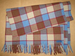 Vintage " Pendleton " 100 Virgin Wool Blanket (60 " X 48 ")