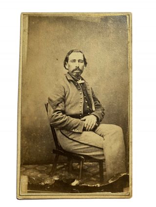 Civil War Soldier Cdv Sergeant Robert B Smith Company C 49th Pennsylvania
