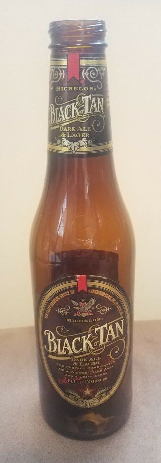 Michelob Black & Tan Vintage 1998 Discontinued 12oz Empty Beer Bottle