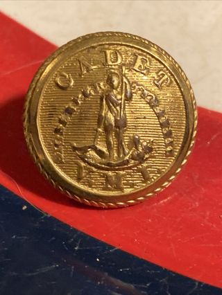 Non Dug Civil War Confederate Vmi Coat Button Virginia Military