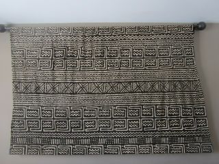 Vintage Hand - Woven Bogolan Mud Cloth & Wall Hanging From Mali,  84x58.