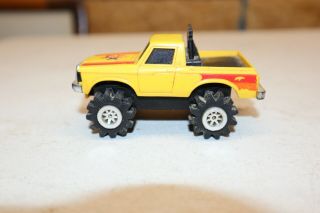 Vintage Played With Schaper Stomper 4x4 Yellow Chevy Luv Pickup Truck