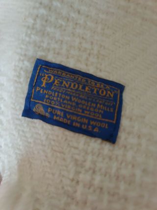 Pendleton 100 Percent Virgin Wool Pendleton Woolen Mills Usa Throw Blanket