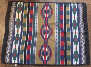 Vintage L.  L.  Bean Blanket Southwest Throw Blanket 100 Cotton Usa 62x48