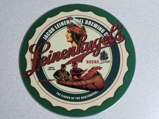 7 " Diameter Jacob Leinenkugel Brewing Co.  Flavor Of The Northwoods Beer Sign.