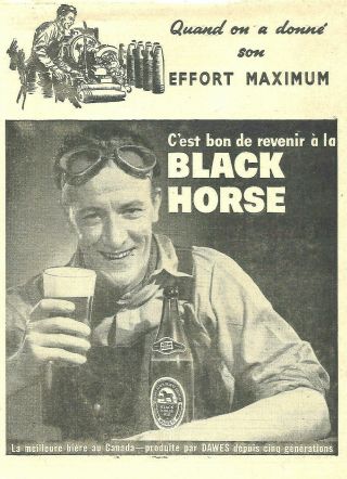 1941 Dawes,  Black Horse Ale (canada) It 
