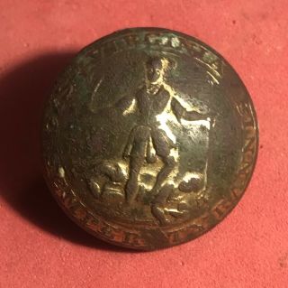 Civil War " Confederate " Virginia State Seal Coat Button Alberts Va - 7 A4