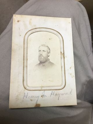 Civil War Soldiers CDV Photograph Ohio Volunteers Henry Hayward ID’d 2