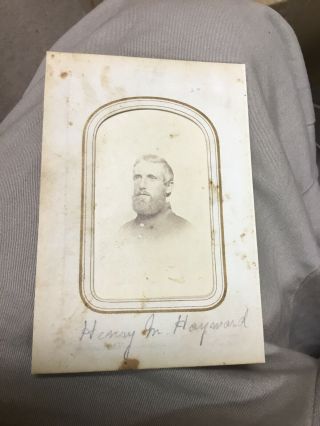 Civil War Soldiers CDV Photograph Ohio Volunteers Henry Hayward ID’d 3