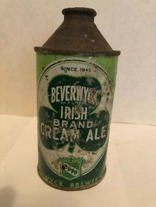 Beverwyck Irish Brand Cream Ale,  Since 1845,  Hp,  Irtp Cone Top