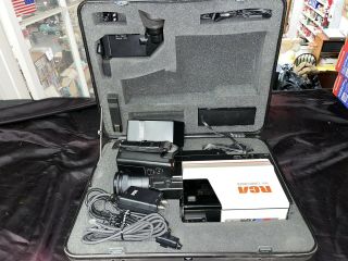 Vintage 1987 Rca Pro Wonder Cpr 300 Vhs Video Camcorder & Case