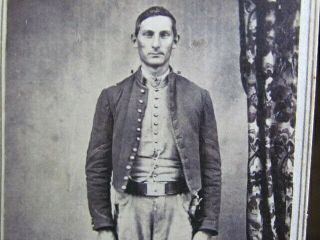 1st Artillery Civil War Soldier Cdv Photograph
