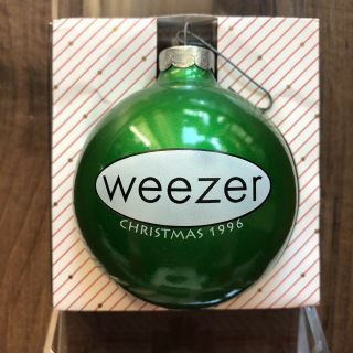 Weezer Christmas Holiday Ornament Vintage 1996 Santa Claus Green Blue Pinkerton