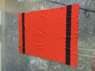 Vintage 1930s Hudson Bay 4 Point Blanket Red 88 X 66