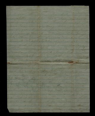 CIVIL WAR LETTER - Confederate 5th Alabama Infantry - Very homesick for Family 2