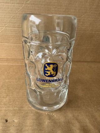 Large Lowenbrau 1 Liter 32oz Beer Stein/mug Munich München Löwenbräu A9