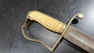 American Civil War Era Us Army Officer Sword With Gold Etching